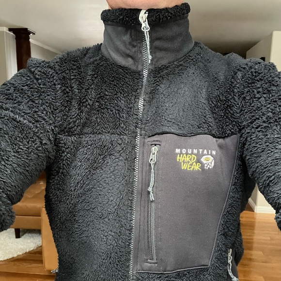 Mountain Hardwear Fleece Jacket Black Medium - Picture 4 of 4